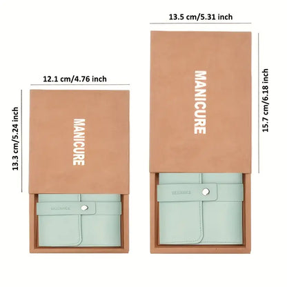 12/16 Pcs Manicure Pedicure Facial Set  With Leather Case