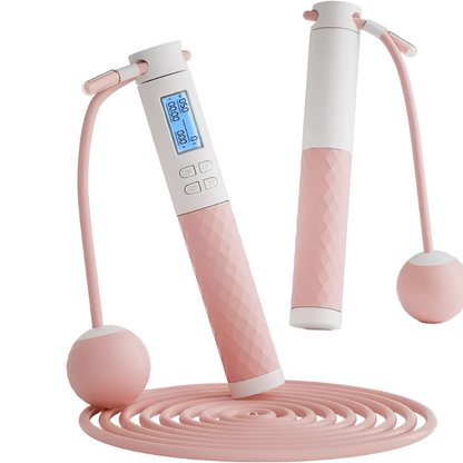 Jump Rope with LED Screen and Silicone Handle