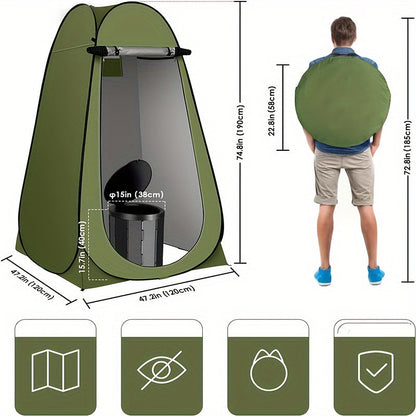 Portable Pop-Up Camping Toilet Kit for Adults