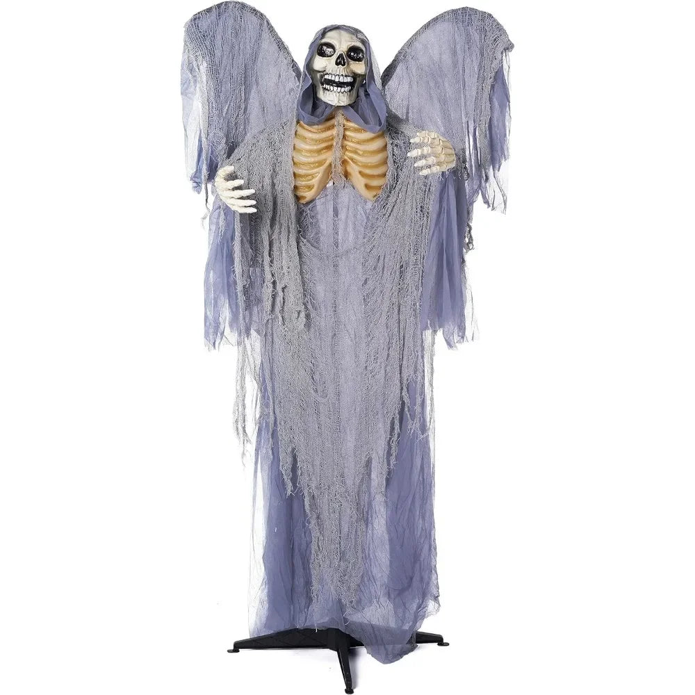 Life Size Grim Reaper Animatronic Halloween Decoration