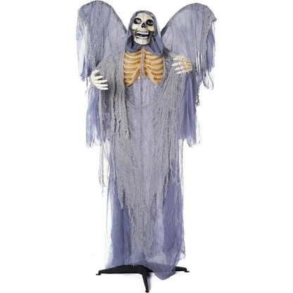 Life Size Grim Reaper Animatronic Halloween Decoration