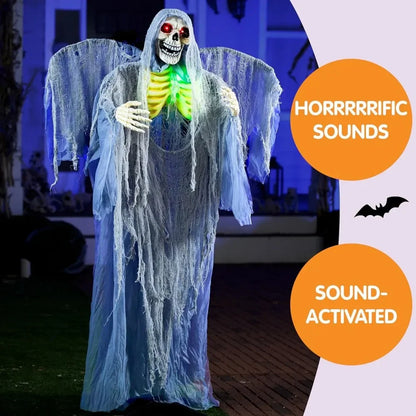 Life Size Grim Reaper Animatronic Halloween Decoration