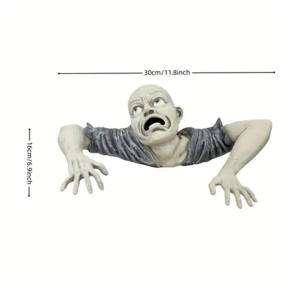 Swamp Zombie Figurine - Creepy Crawling Undead Resin Statue