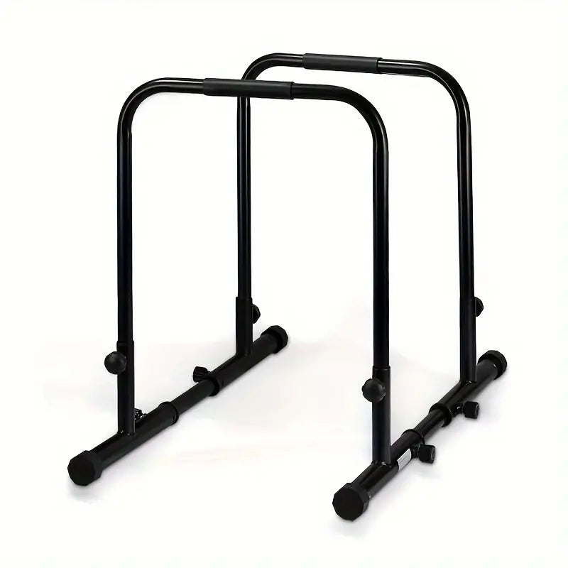 Adjustable Heavy Duty Dip Parallel Bars, Pull-Up Bars - Universal Use (Black)