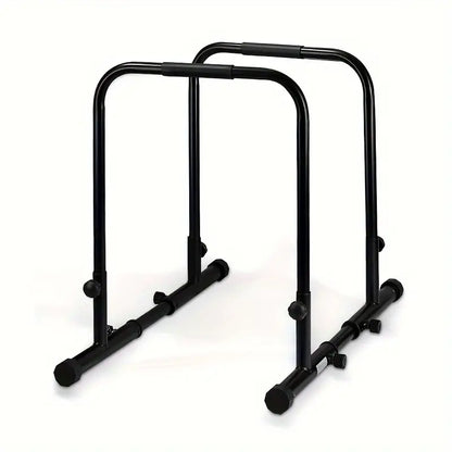 Adjustable Heavy Duty Dip Parallel Bars, Pull-Up Bars - Universal Use (Black)
