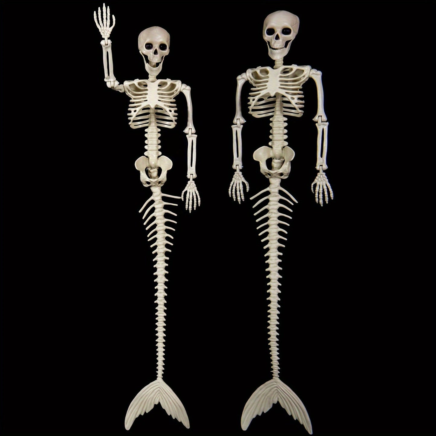 Mermaid Skeleton Decoration -  Nautical Theme Hanging Prop