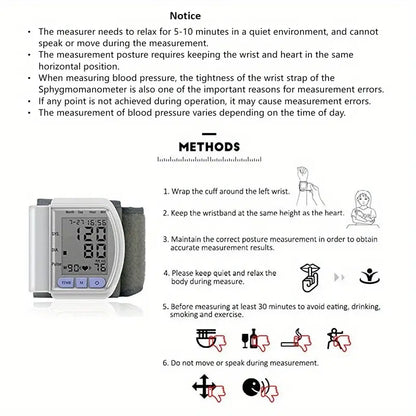 Precision and convenience meet in our wrist BP monitor