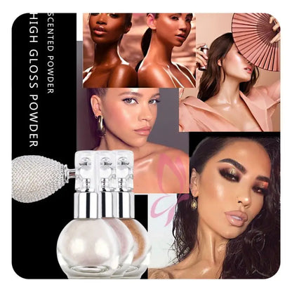 Sparkle Glitter Body Powder - Highlighter Spray Shimmer for Face and Body Makeup