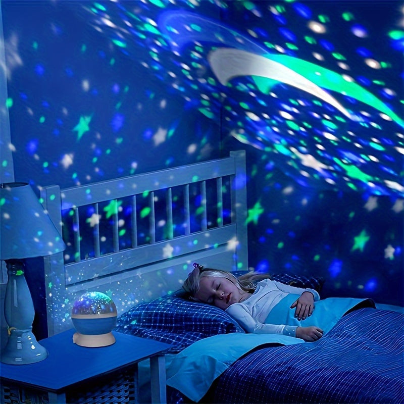 Rotating Starry Sky Projection Night Light