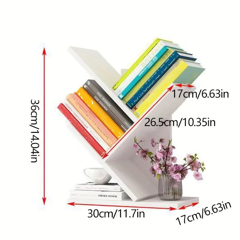 A minimalists dream: a beautifully crafted wooden bookshelf for your desk