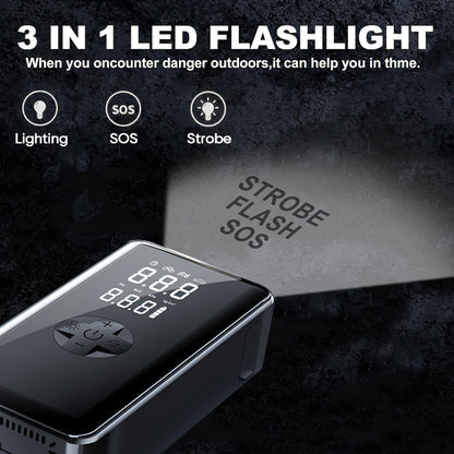 Car Battery Starter Kit with Air Compressor (7-in-1)