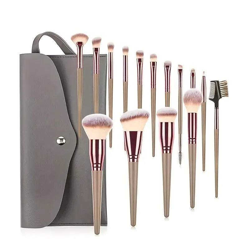 Professional 15-Piece Pro Brush Set for Flawless Makeup Artistry