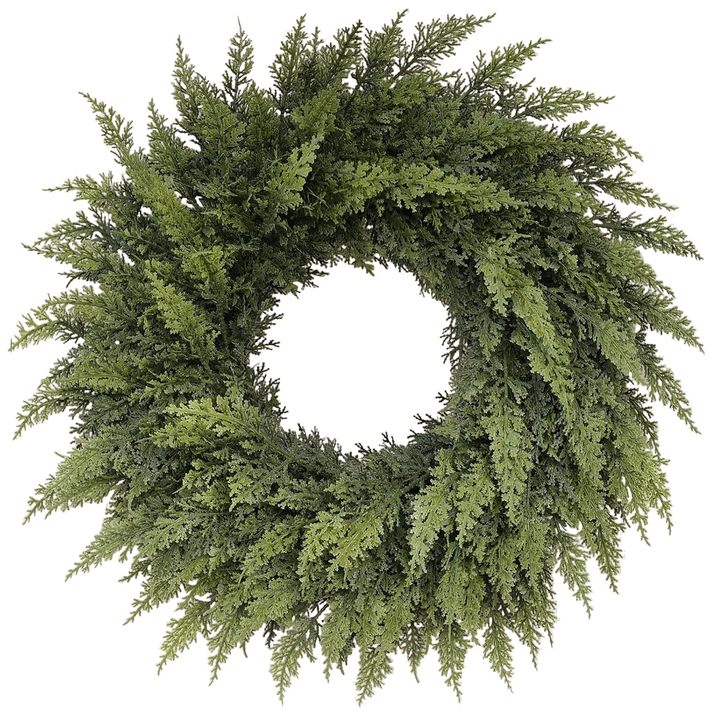 Real Touch Artificial Cedar Wreath Wall Hanging
