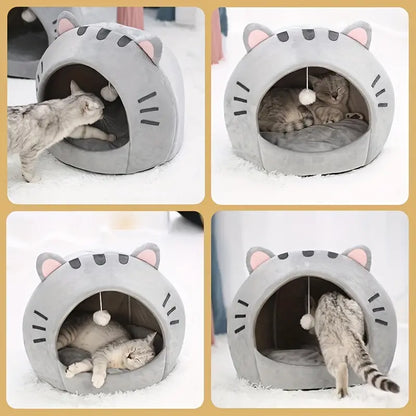 Cozy Cat Bed: Warm Pet House, Kitten Cave, and Sleeping Bag