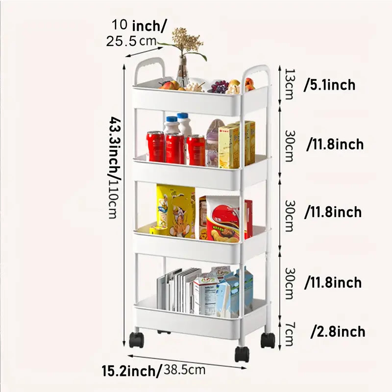 Narrow Gap Organizer: Slim Storage Cabinet for Kitchen or Bathroom