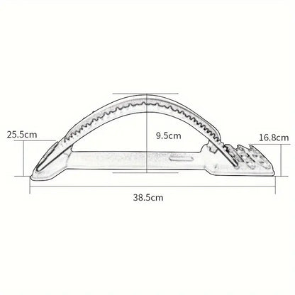 Back Magic Stretcher & Lower Lumbar Support - Spine Massager(Black)