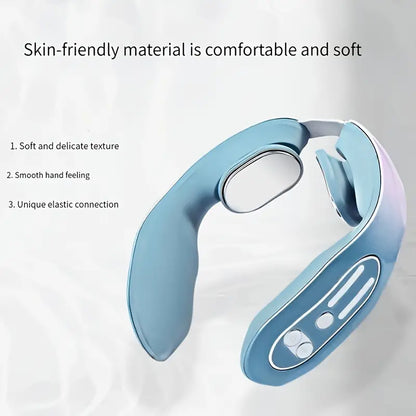 Intelligent Heated Neck Massager - Gray Blue