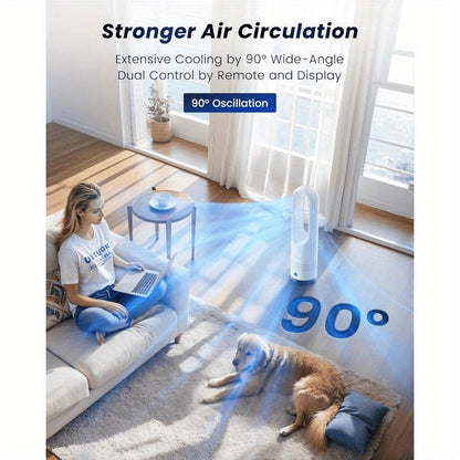 Standing Tower Fan Smart Oscillating Quiet Floor Fan