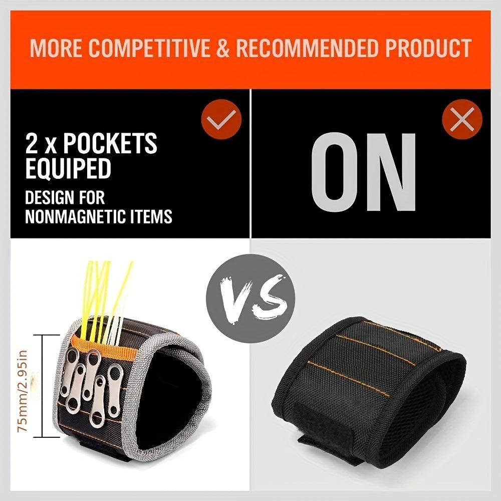 Magnetic Wristband for Dad  – 100% Polyester