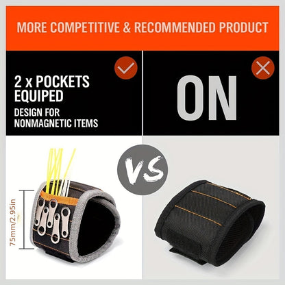 Magnetic Wristband for Dad  – 100% Polyester