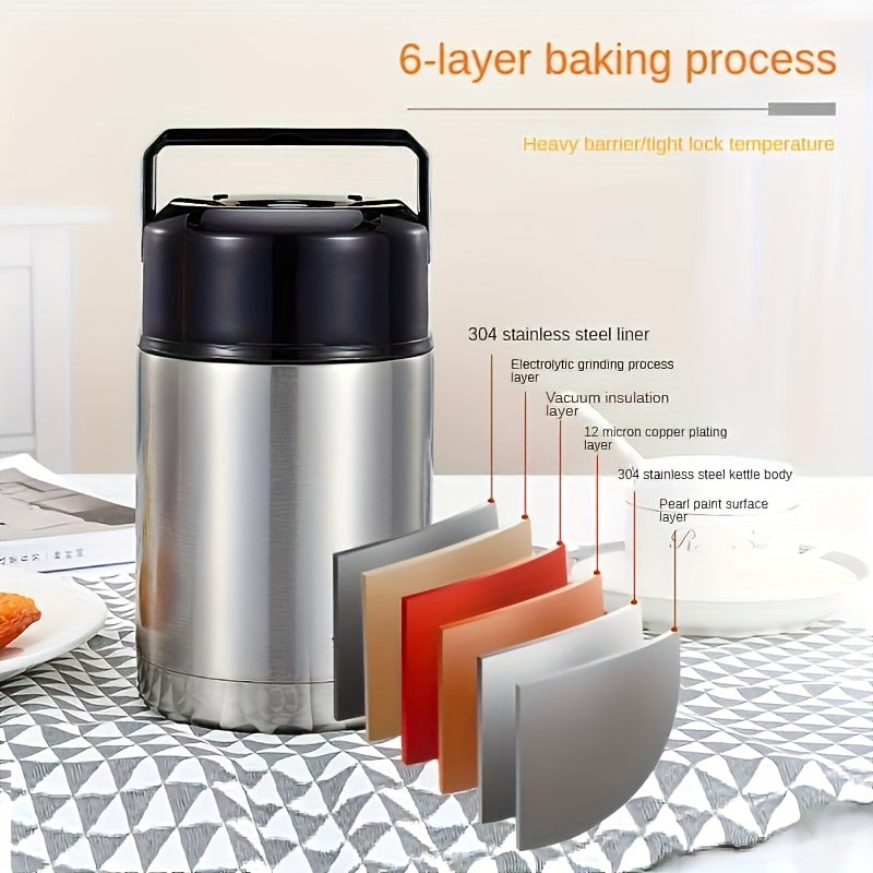 Lunch Box Set Stainless Steel with Thermos Cup