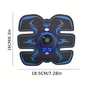 Rechargeable Remote Control Abdominal Muscle Toner, Muscle Trainer, Body Muscle Stimulator EMS Massager- Tone Your Abs, Hips, And Buttocks At Home