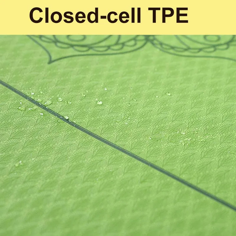 6mm Non-Slip TPE Yoga Mat for Fitness