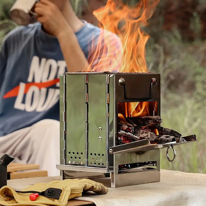 Unleash the Flavor of the Outdoors with Our Folding Wood Stove