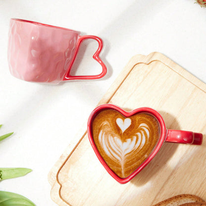 Couples Red Heart Ceramic Coffee Cup
