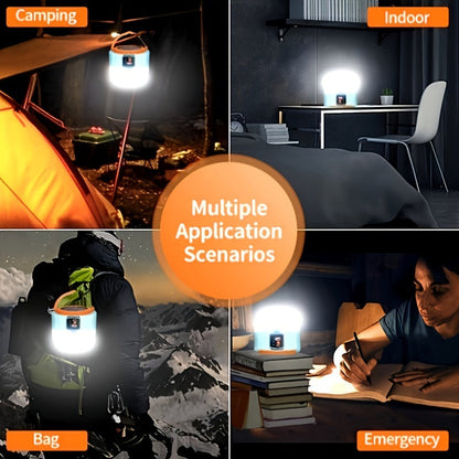 LED Solar Camping Lantern Rechargeable Portable Outdoor Light