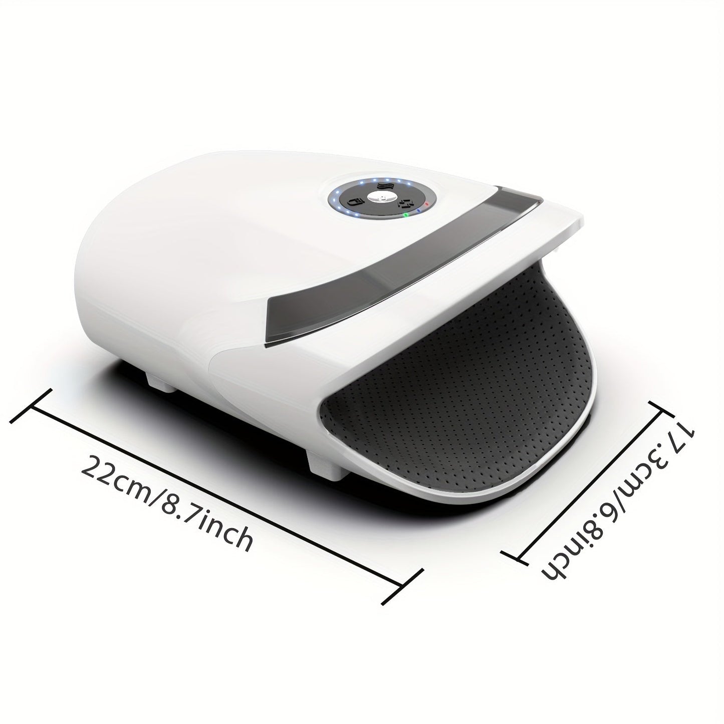 Cordless Hand Massager with Compression & Heat(White)