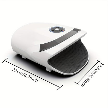 Cordless Hand Massager with Compression & Heat(White)