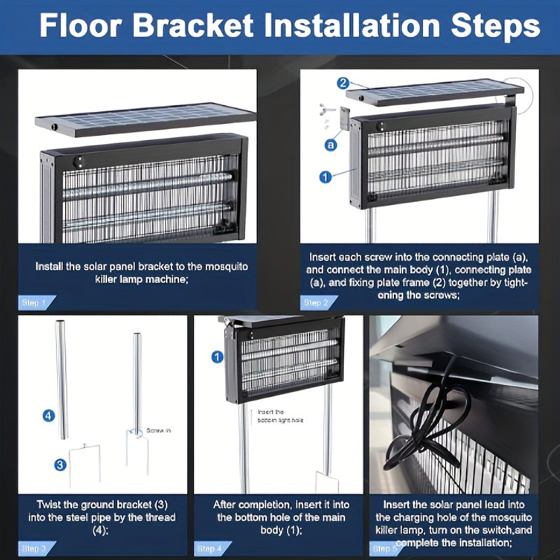 Solar Mosquito Lamp Outdoor USB Camping Garden Light