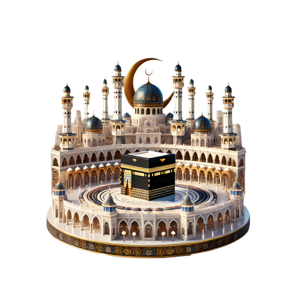 Bohemian Crystal Mecca Mosque Tabletop Decoration