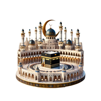 Bohemian Crystal Mecca Mosque Tabletop Decoration