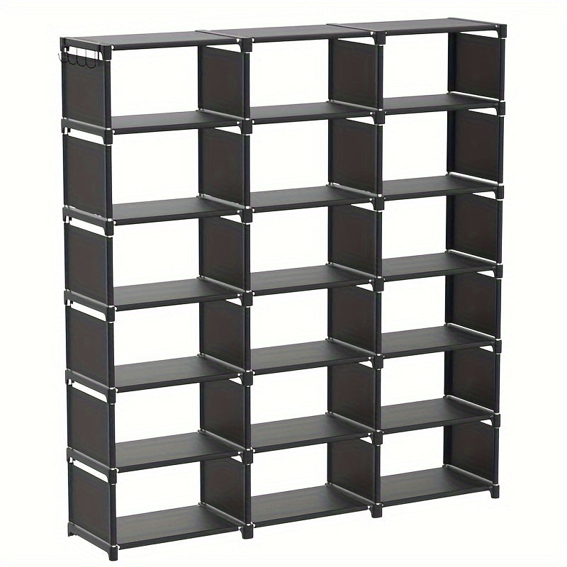 Metal Bookshelf Storage Organizer (18 Grid)