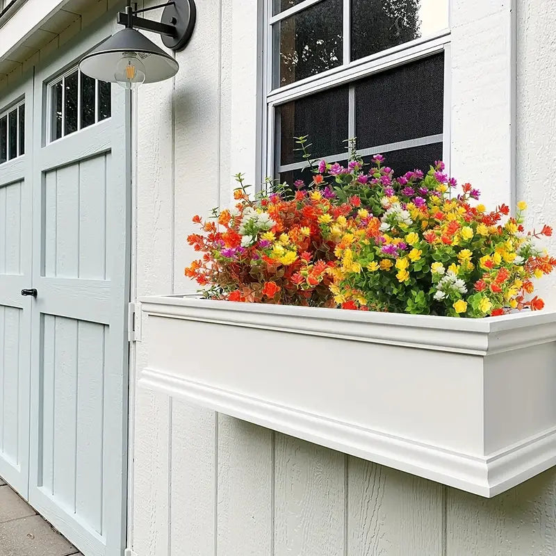 Vibrant Artificial Fall Flowers - Set of 4