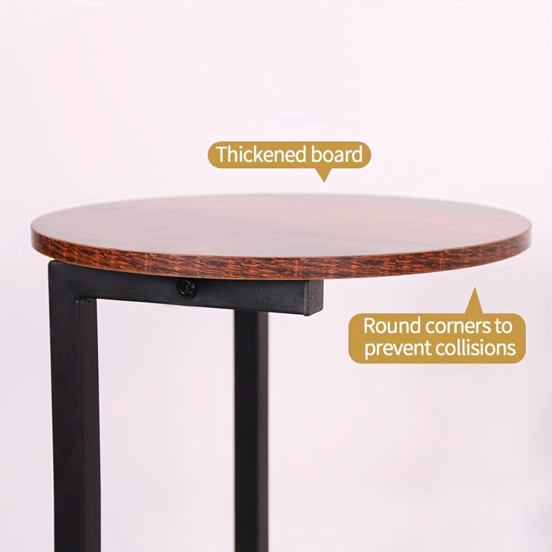 Double-Layer Metal Frame Storage Side Table