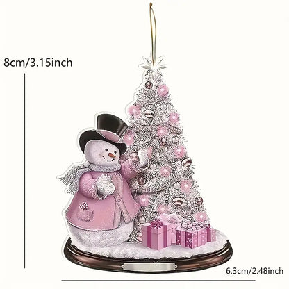 Santa Claus Hanging Christmas Tree Decoration - 10Pcs/Set