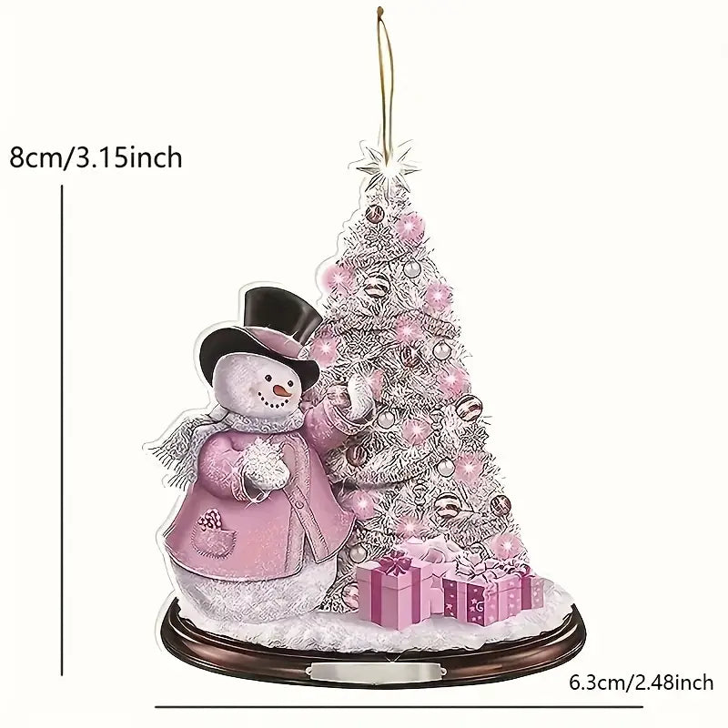 Santa Claus Hanging Christmas Tree Decoration - 10Pcs/Set