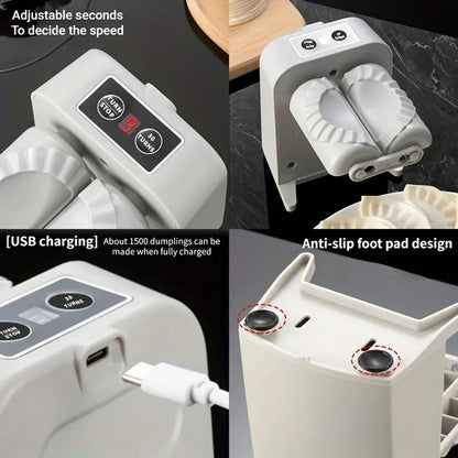 Rechargeable Electric Dumpling Maker - Effortless Dumpling Creation Anywhere