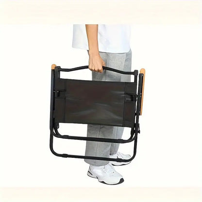 Outdoor Portable Folding Chair - Black