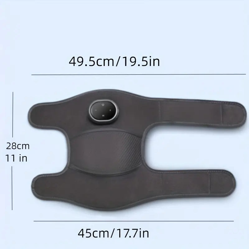 1PC Heated 3-In-1 Knee, Elbow, and Shoulder Massager Brace with Adjustable Heating Modes - Grey