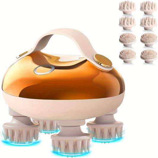 Portable Electric Scalp Massager(Gold)