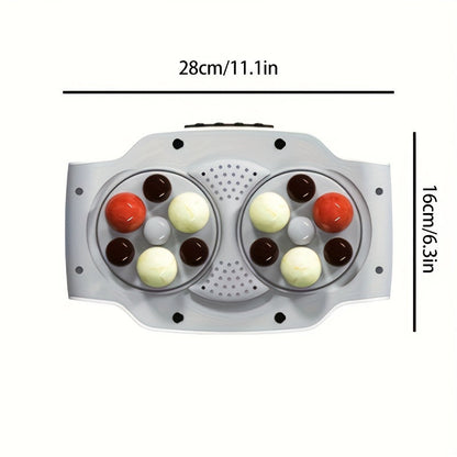 USB-Rechargeable Abdominal Massager with Stone Kneading(White)