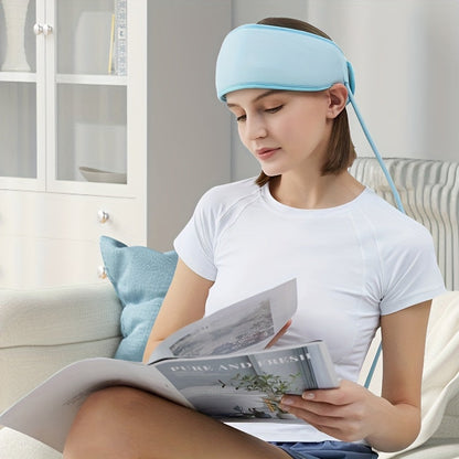 USB Rechargeable 360° Scalp Massager with Heat & Air Compression(Blue)