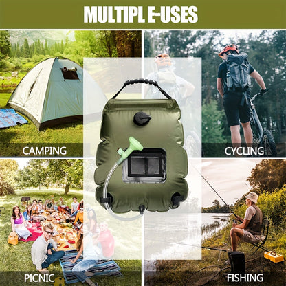 Solar Camping Shower Bag with Hose & Head