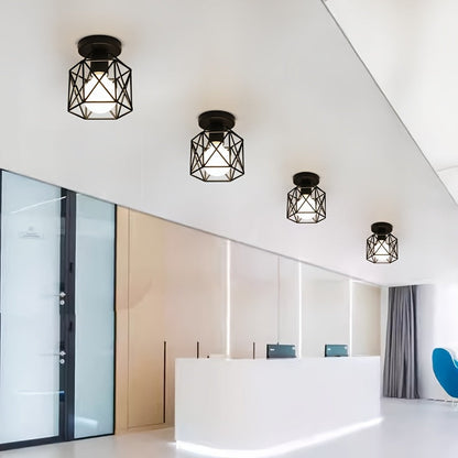 Ceiling Lights Geometric Metal Fixtures (4PCS)