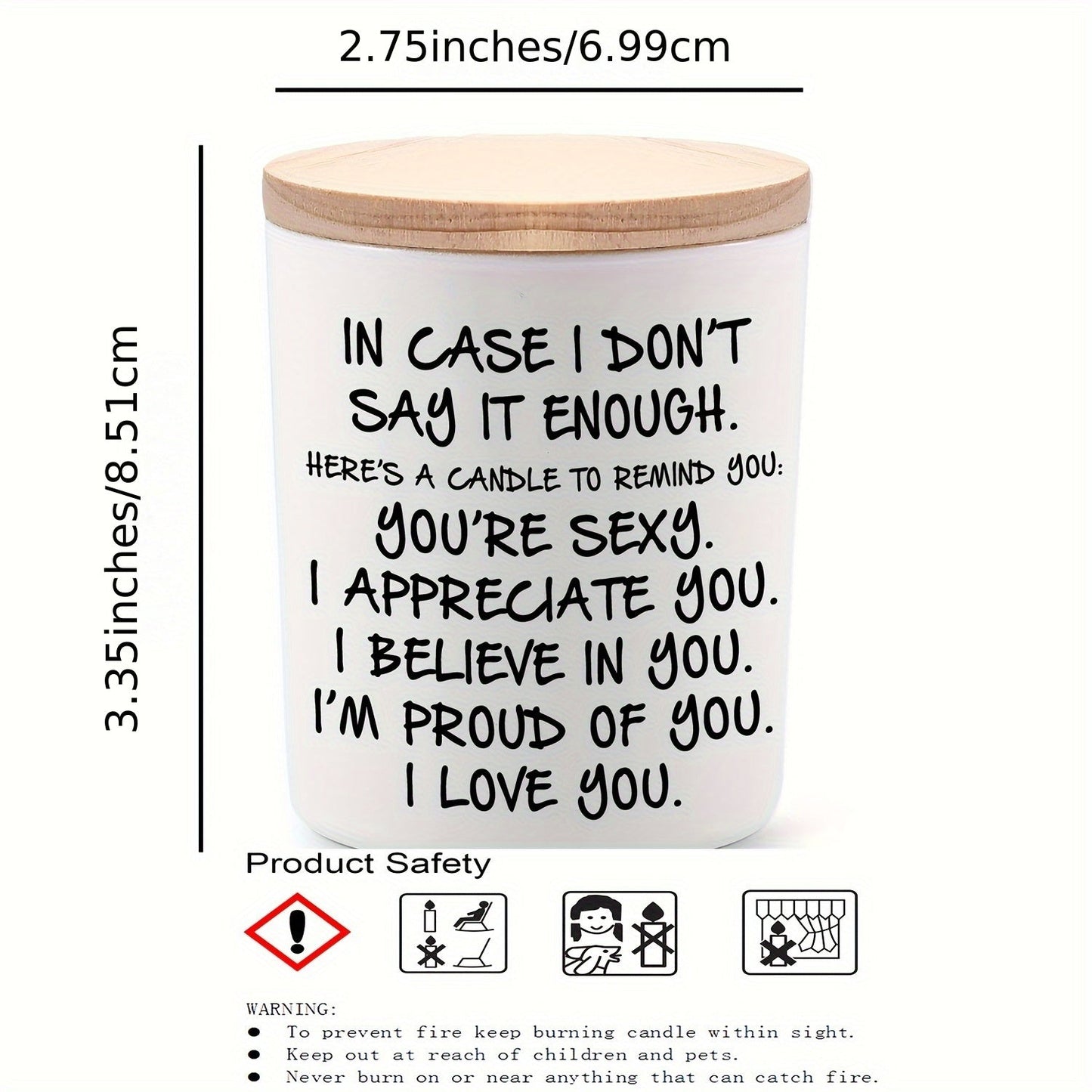 Lavender Scented Soy Candle with Glass Jar