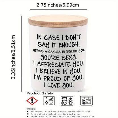 Lavender Scented Soy Candle with Glass Jar